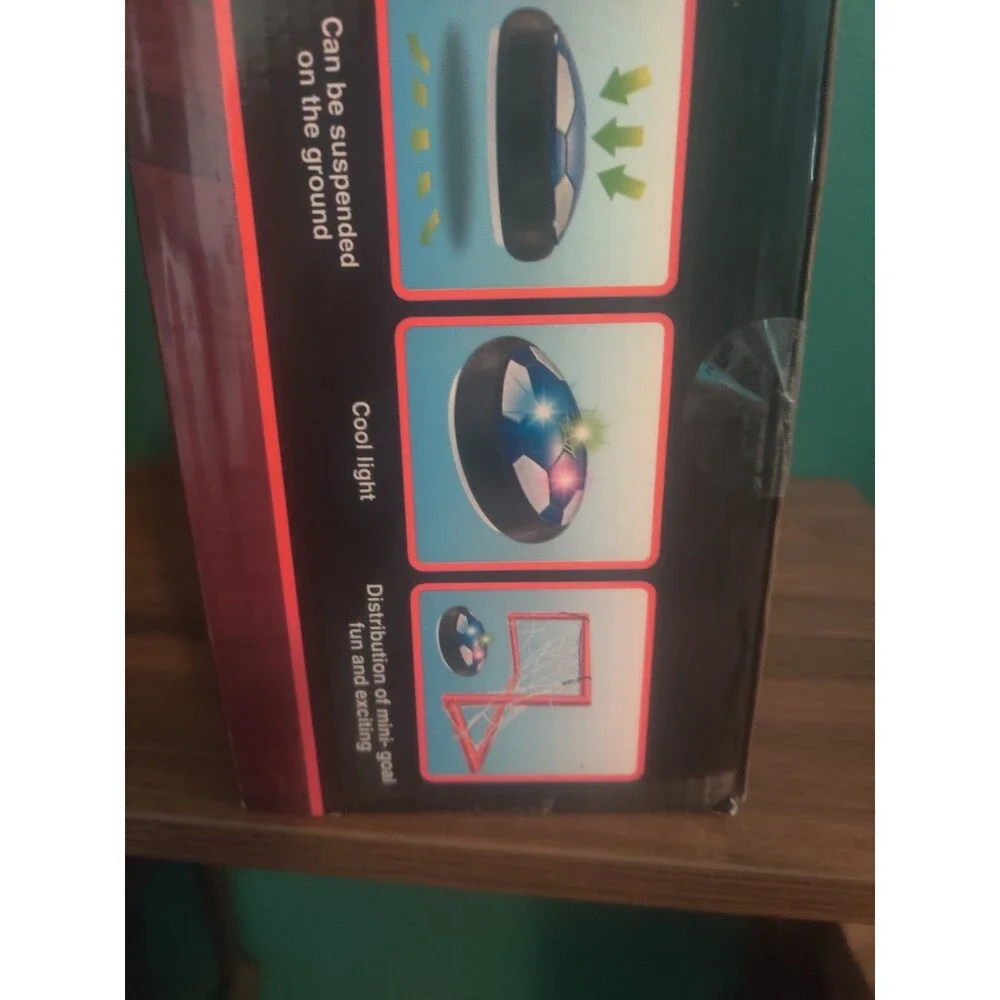Ancesfun Air Power Hover Soccer Ball LED Light USB Powered Toy Set KD013